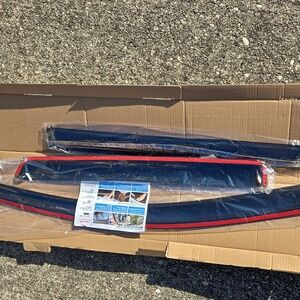 Car Window Visor Set - Black